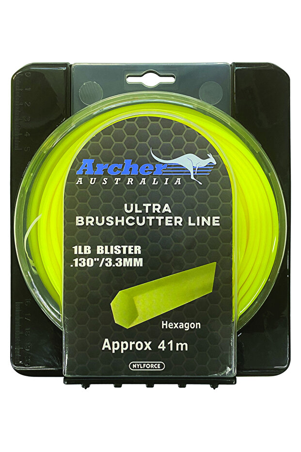 Archer Misina 3.3 Mm 41 Metre 6 Köşe - Sarı Ultra Brushcutter Line
