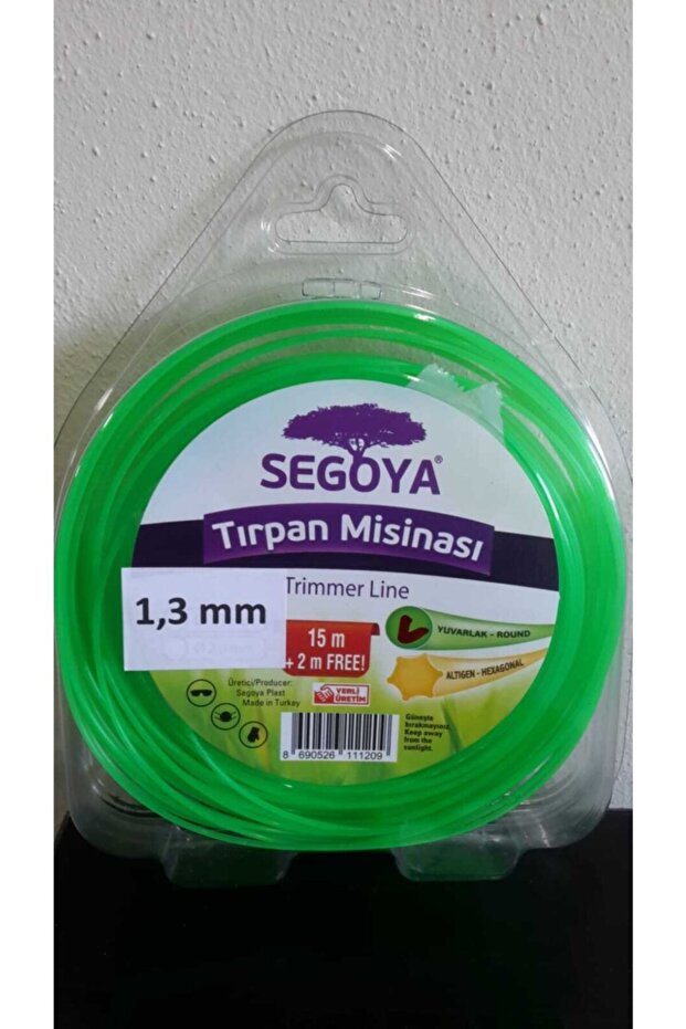 SEGOYA Tırpan Misinası 1.3 mm 15 Metre Yuvarlak Kesim